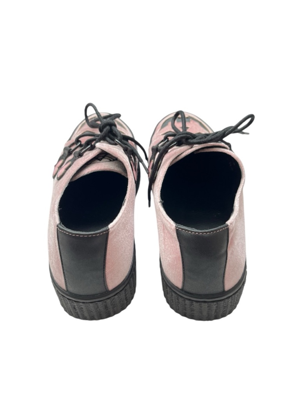Strange Cvlt Jack O Lantern Face Velvet Platform Creepers Pink Size Women’s 10 - Picture 5 of 8